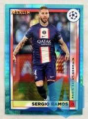 2022-23 Topps Merlin UEFA Sergio Ramos #106 Aqua Prism Paris Saint-Germain